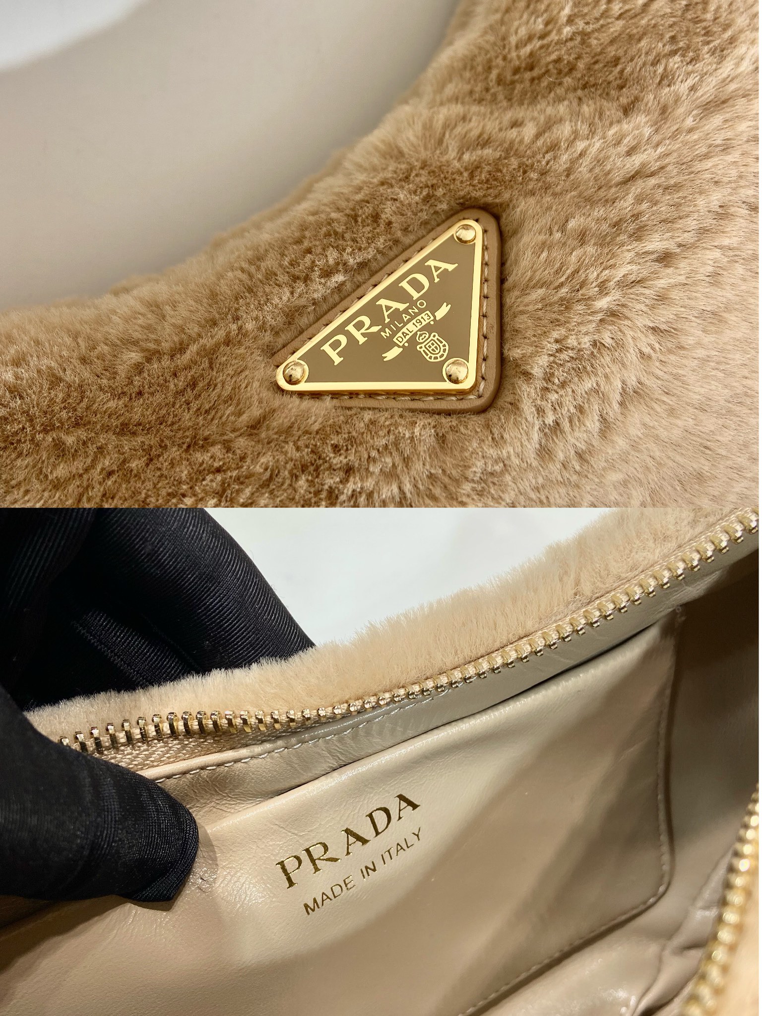 Pra*a moon handbags 1bc194-22.5*18.5*6.5cm