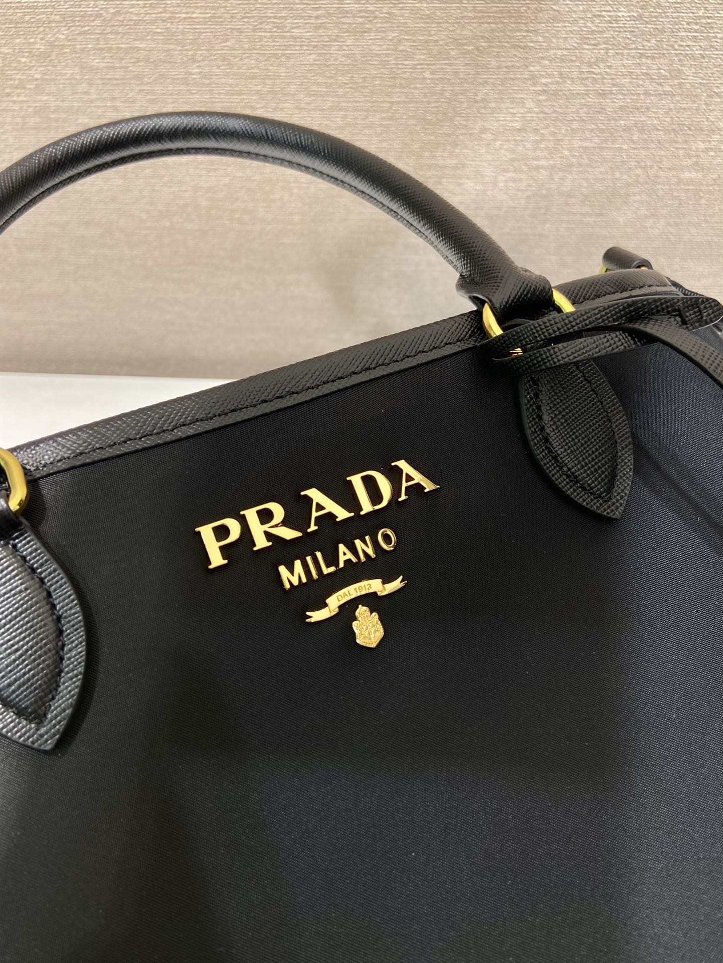 Pra*a 1ba173 vintage tote-30*20*15.5cm
