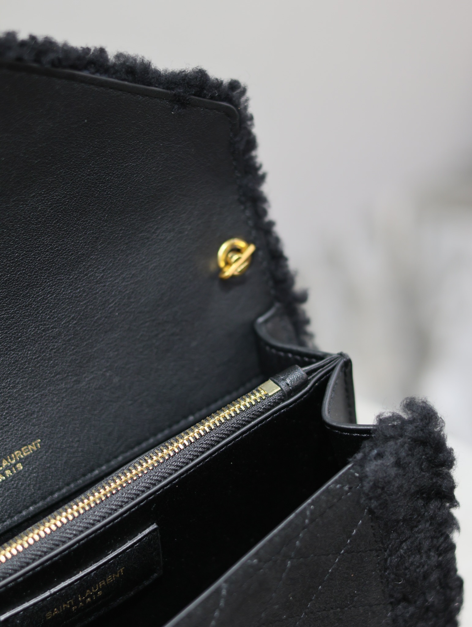 Y*L quilted grain envelope bag-20×14.5x5cm