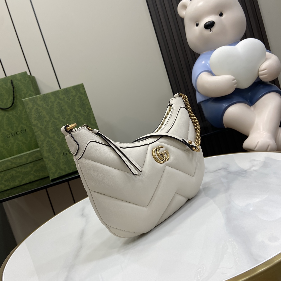 G*u*i gg marmont moon bag-17*26*4cm