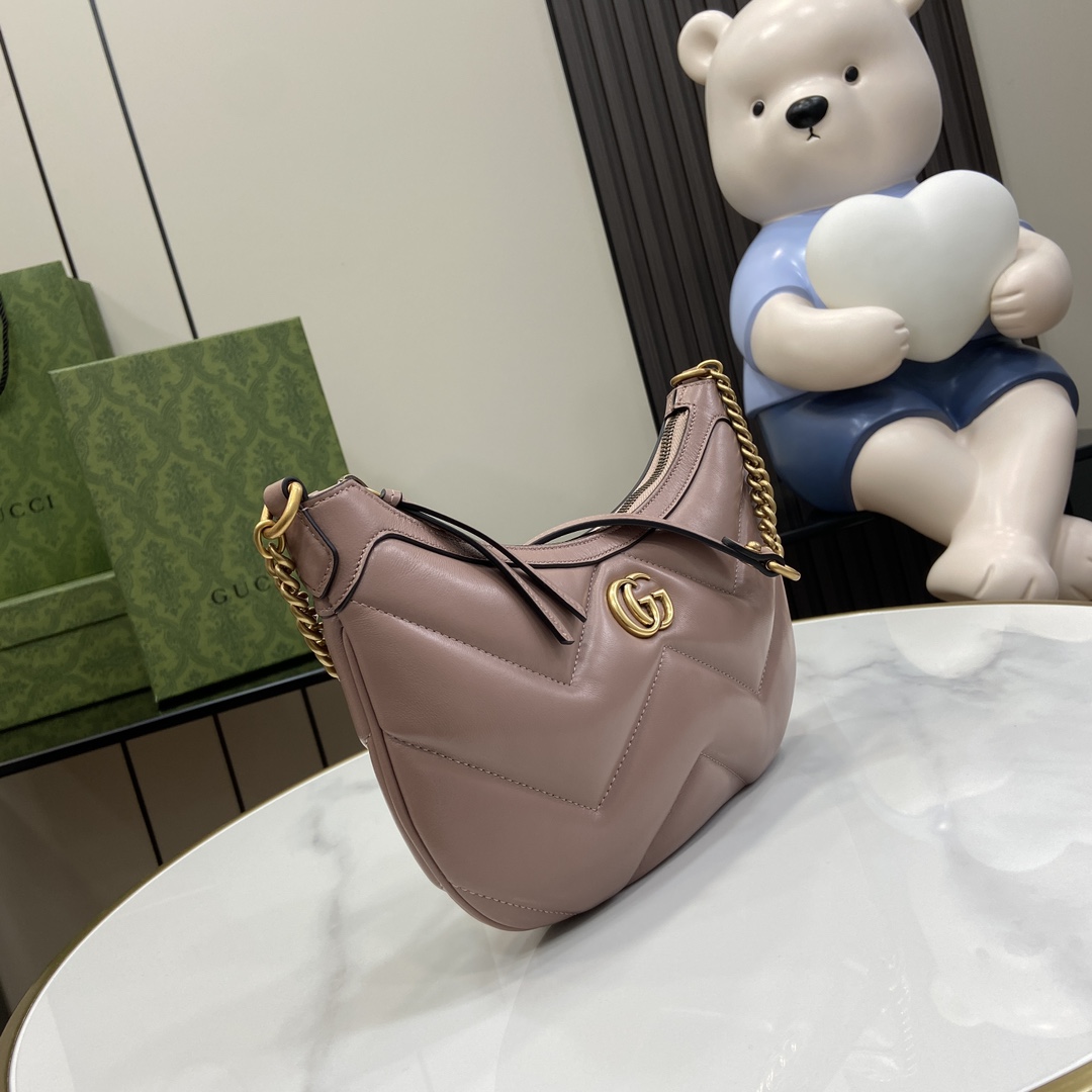 G*u*i gg marmont moon bag-17*26*4cm