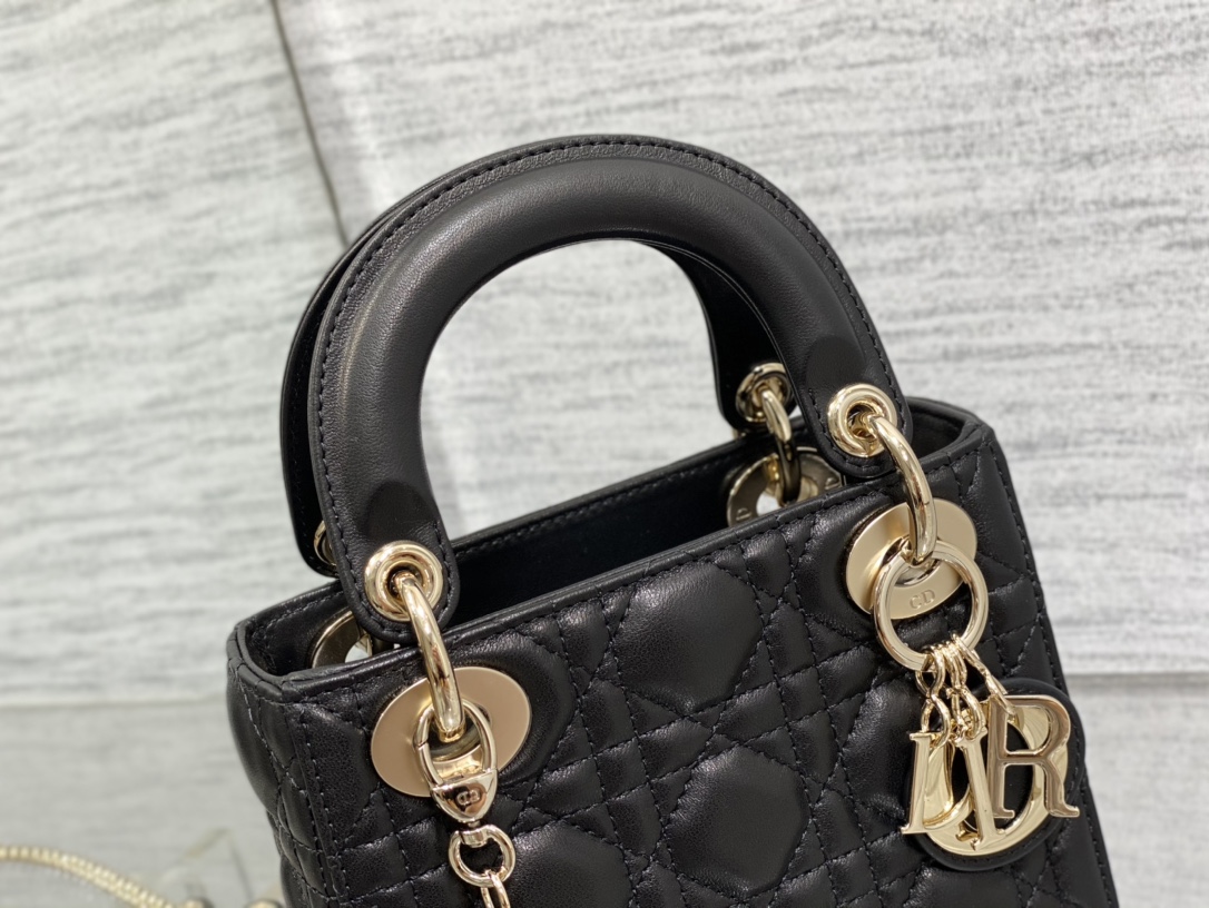 lady D*or mini-lambskin leather-17*15*8cm