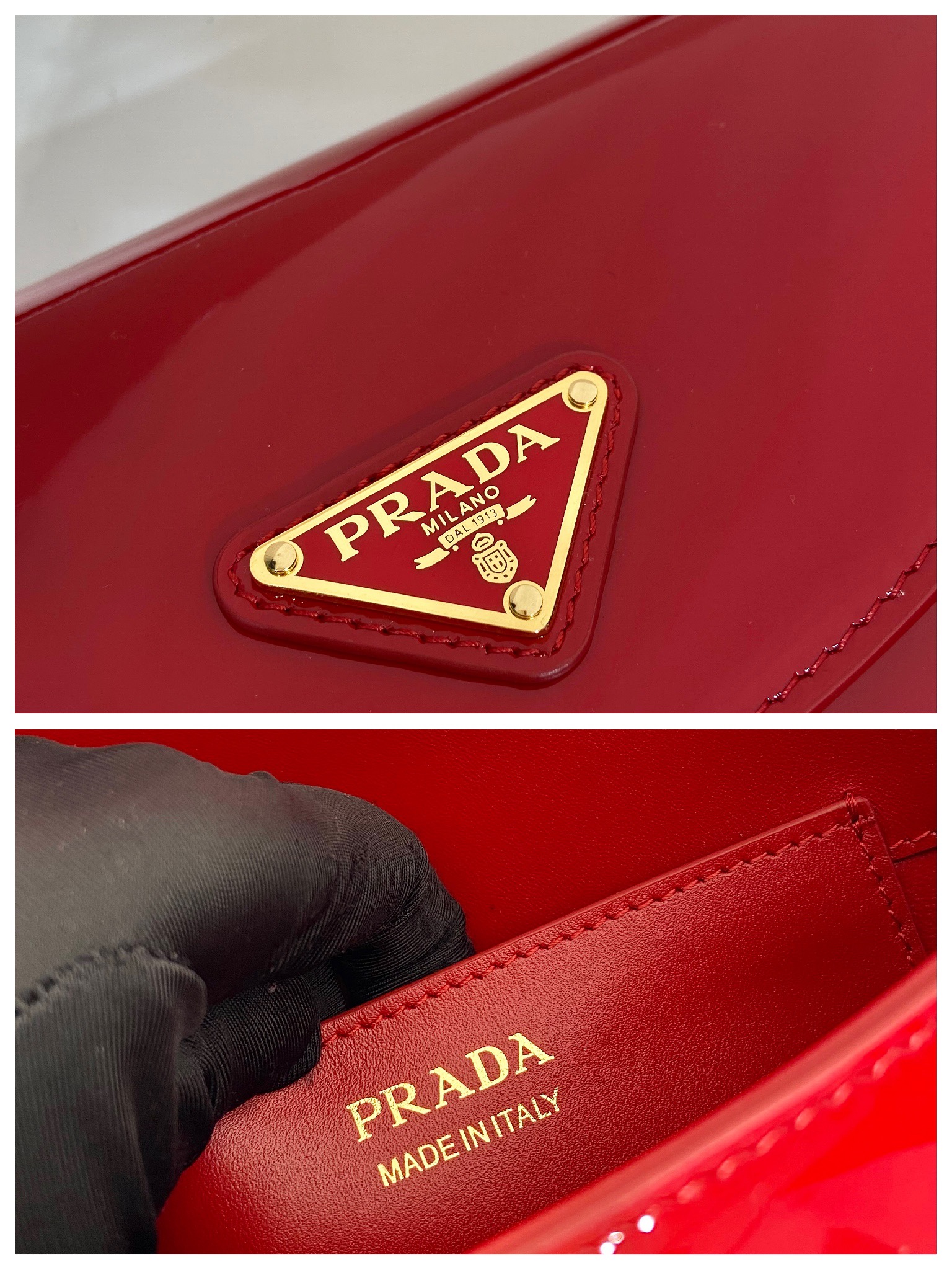 Pra*a 1ba349 saddle bag-21*17*6cm