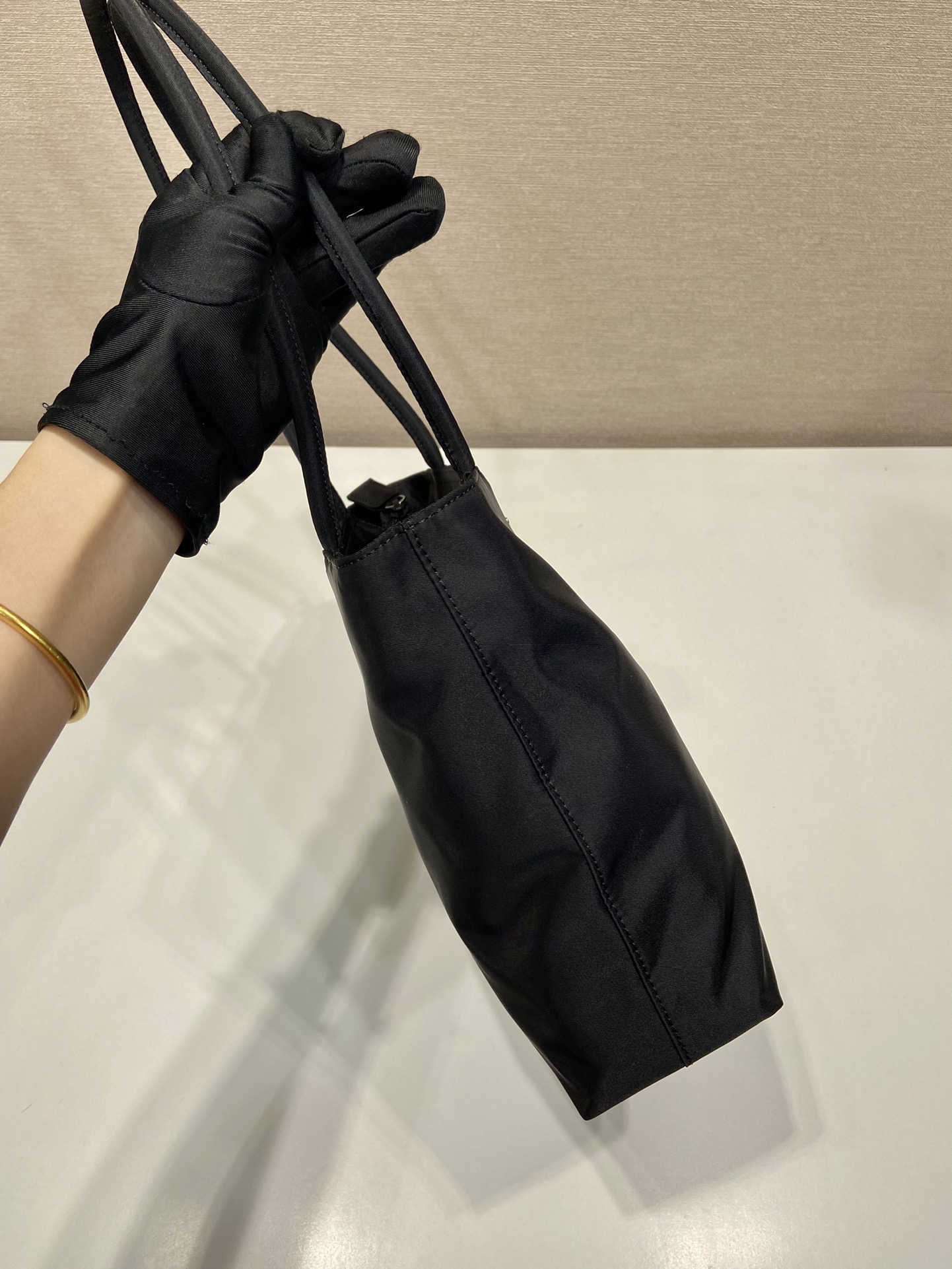 Pra*a nylon b6247 tote bag-25*24*7cm