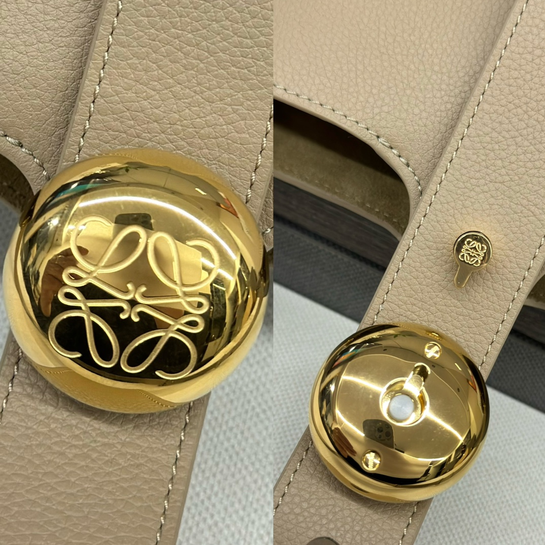 L0ew* mini pebble bucket bag-16*16*19.5cm