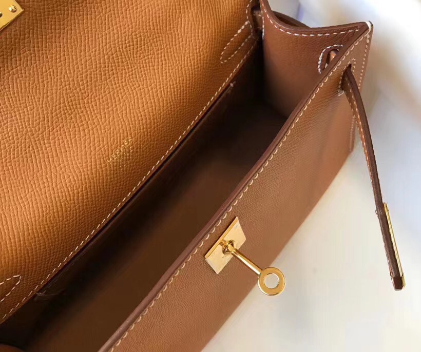 H**mes mini kelly pochette-epsom leather-22cm
