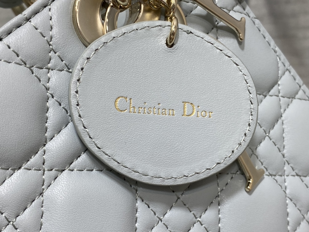lady D*or bag-gold hardware-20*16.5*8cm
