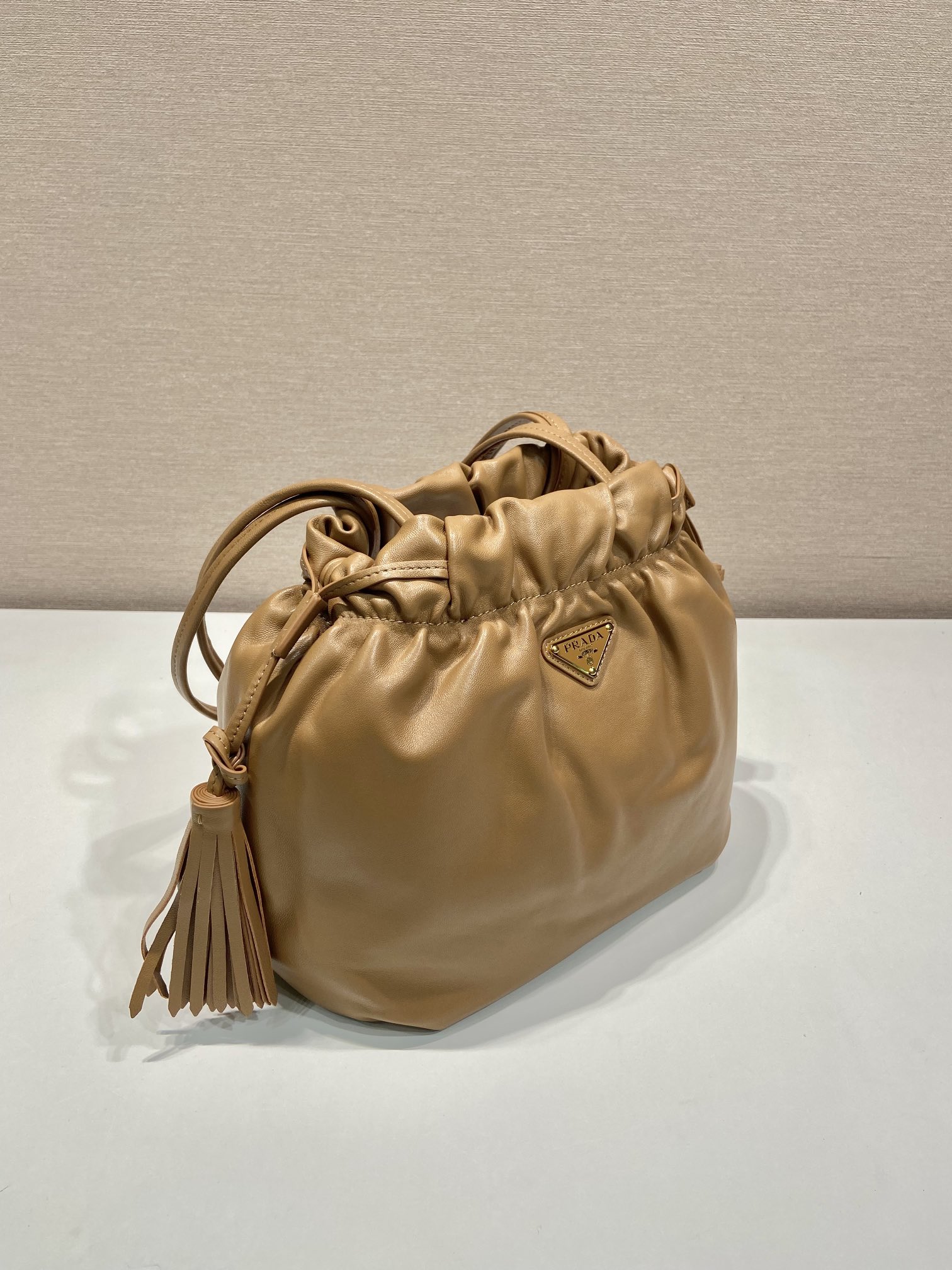 Pra*a leather shoulder 1bg541 bag-24*25*11cm