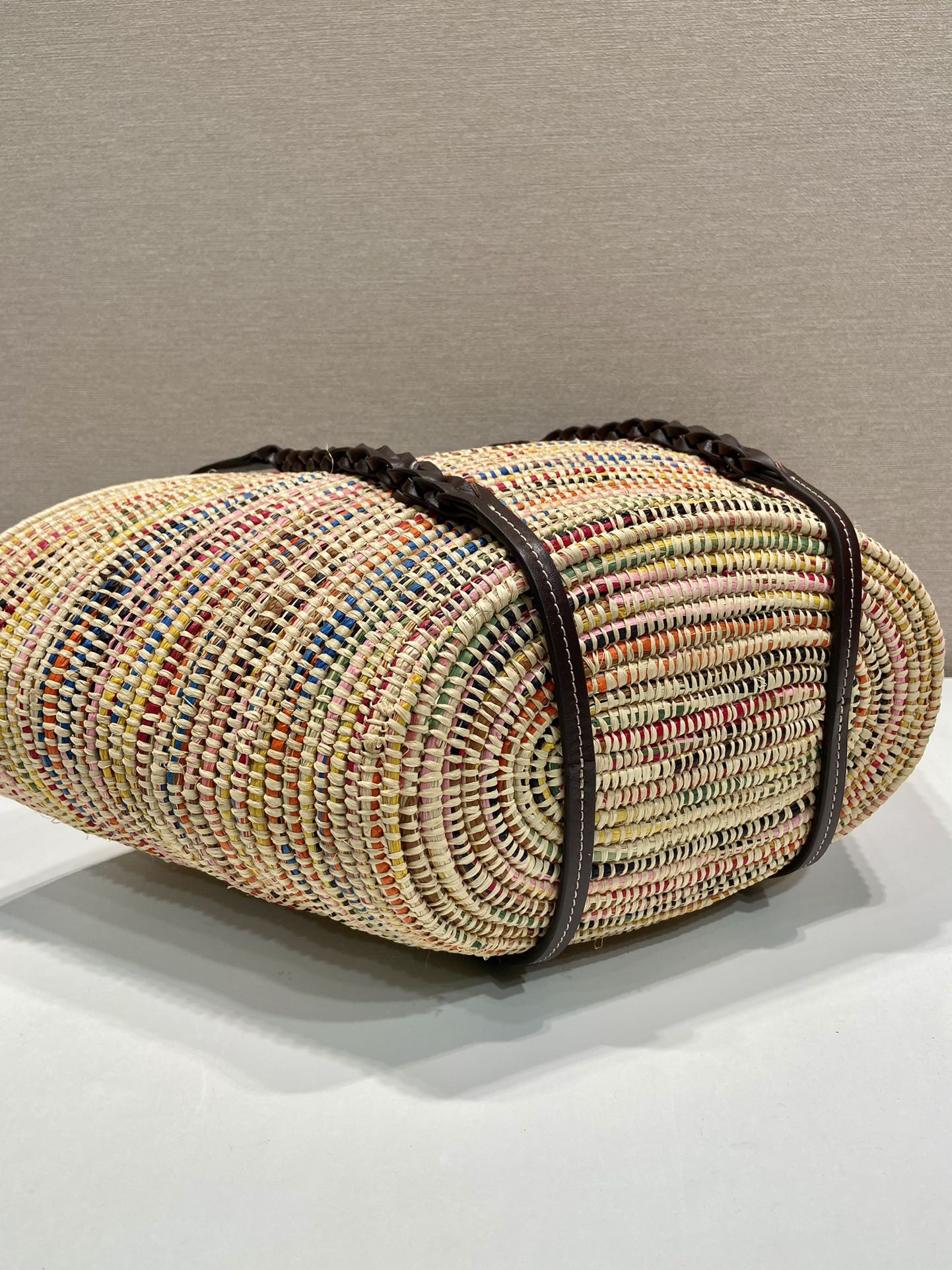 Pra*a 1bg312 basket bag-24*24*17cm