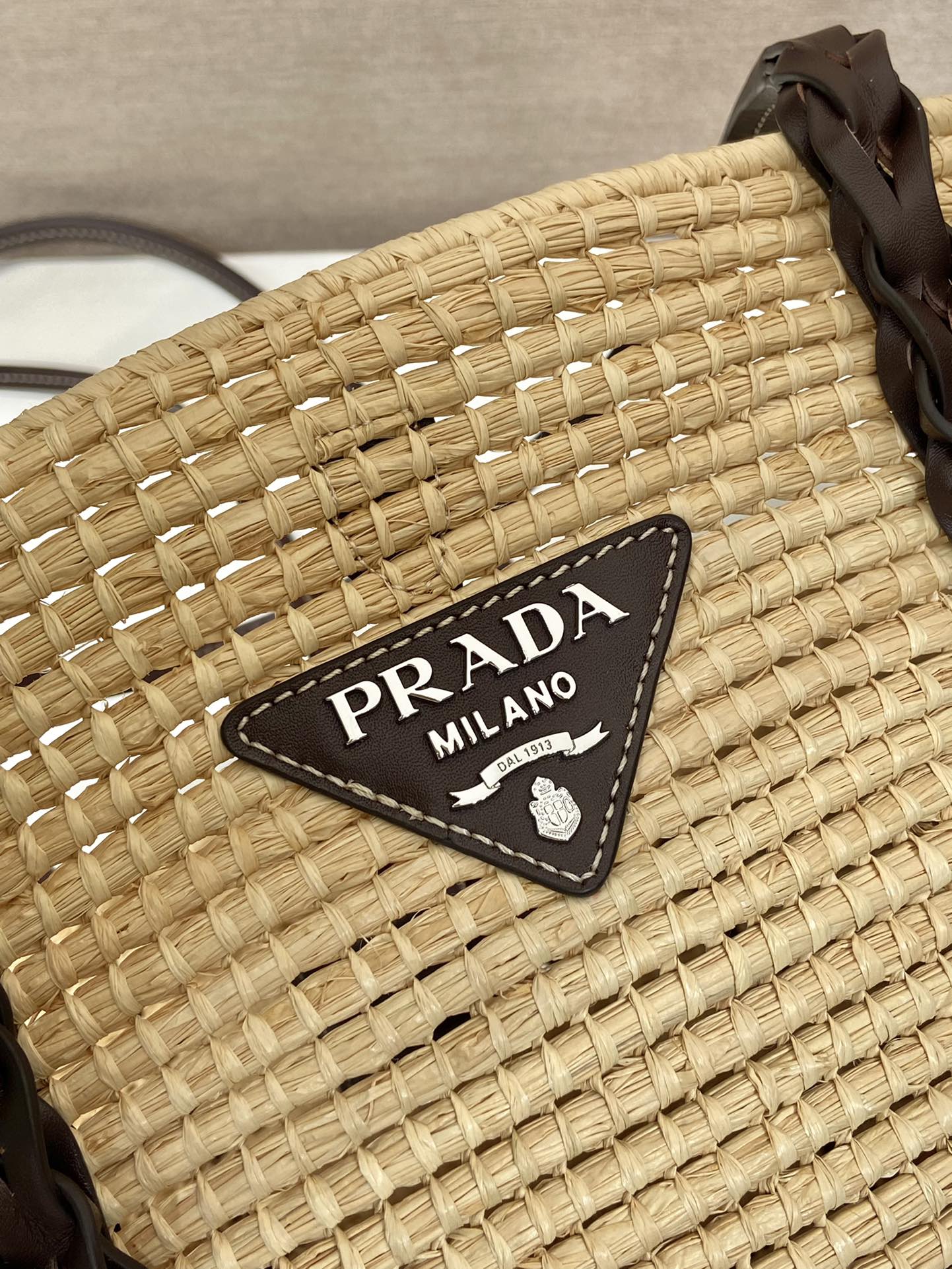 Pra*a 1bg312 basket bag-24*24*17cm