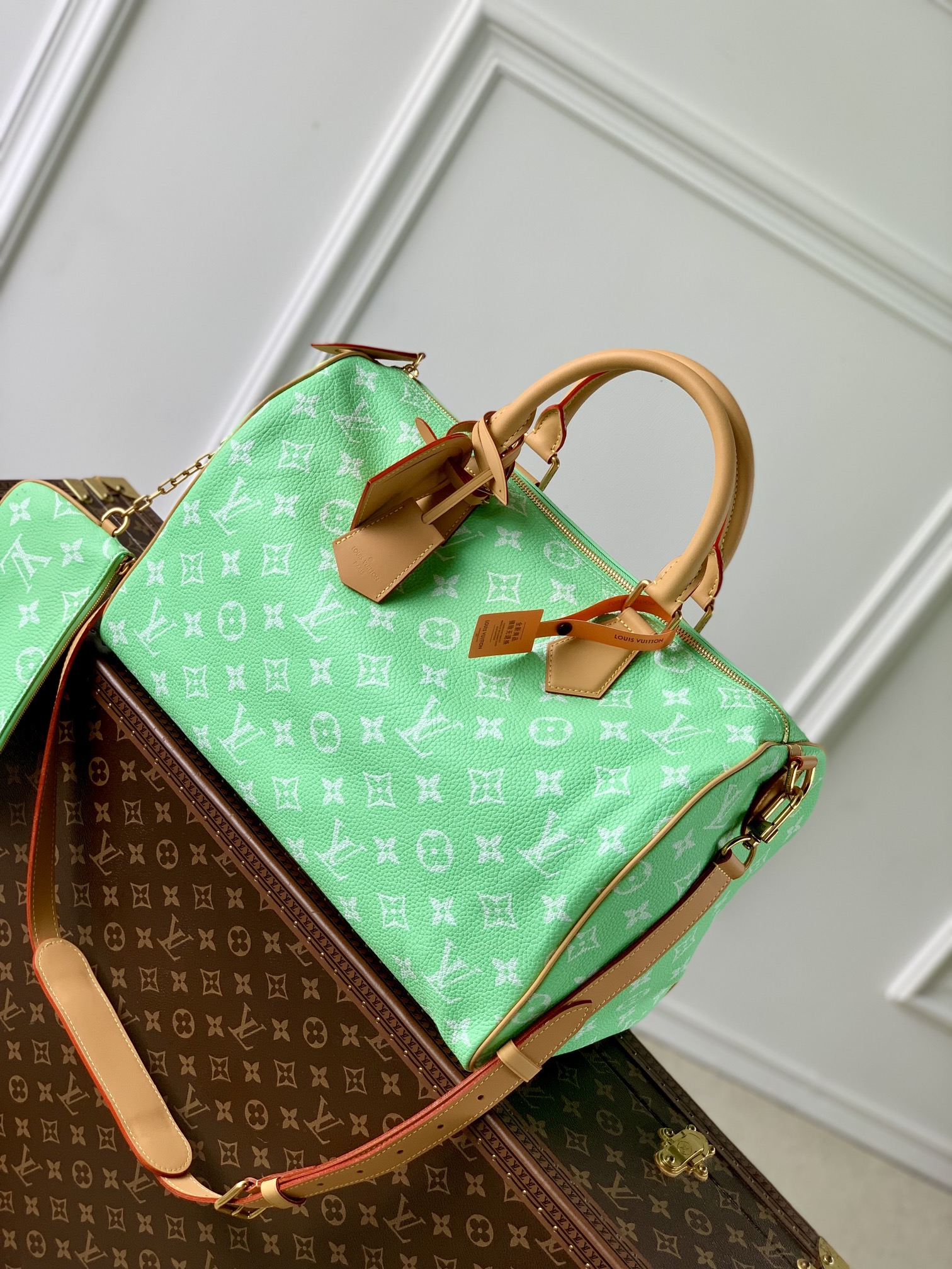 l0*is V*t0n speedy p9 bandoulière 40 monogram leather -40 x 26 x 23cm