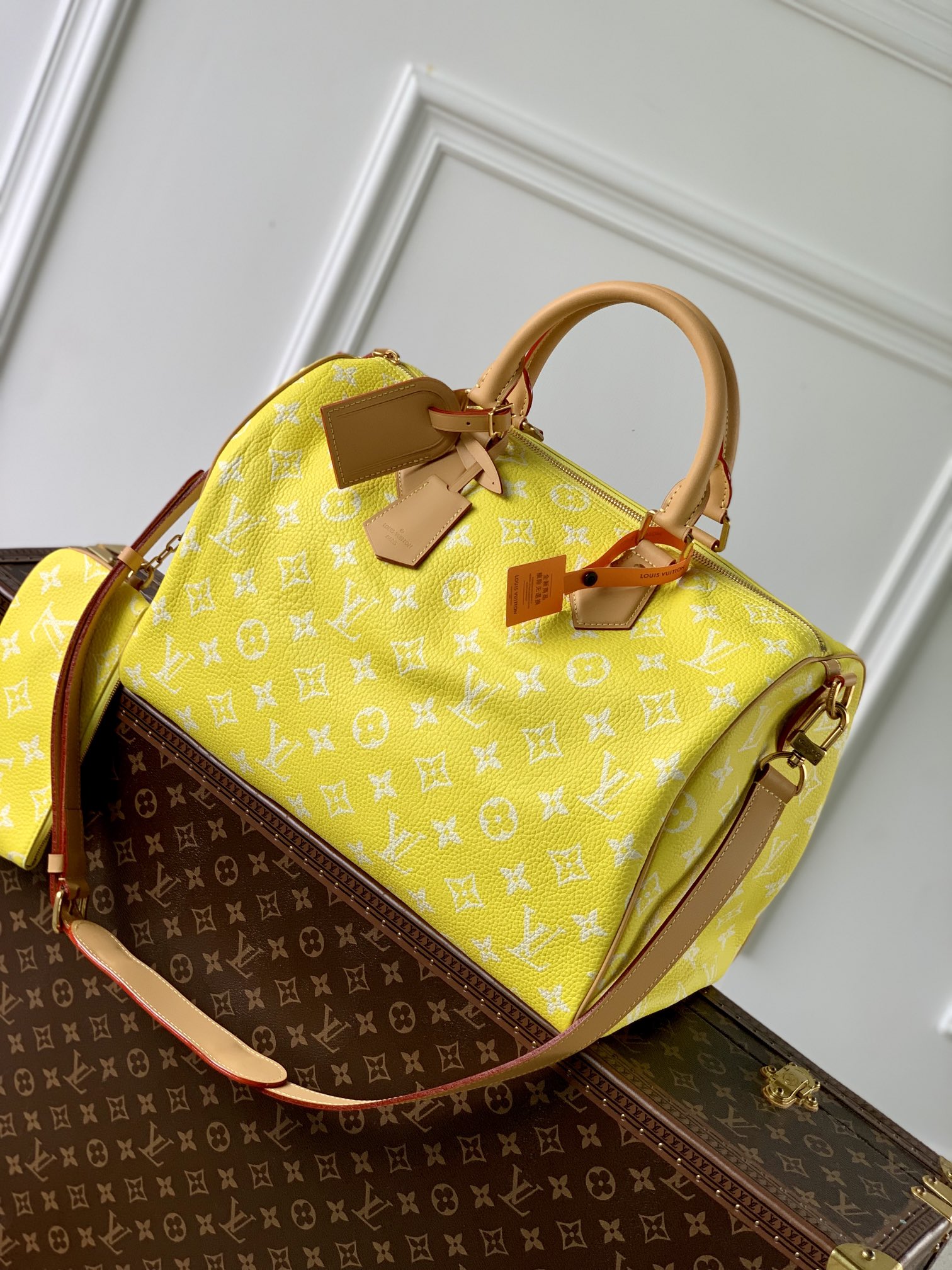 l0*is V*t0n speedy p9 bandoulière 40 monogram leather -40 x 26 x 23cm