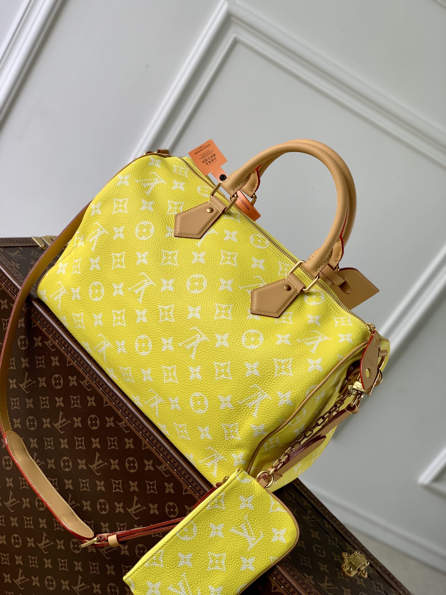 l0*is V*t0n speedy p9 bandoulière 40 monogram leather -40 x 26 x 23cm