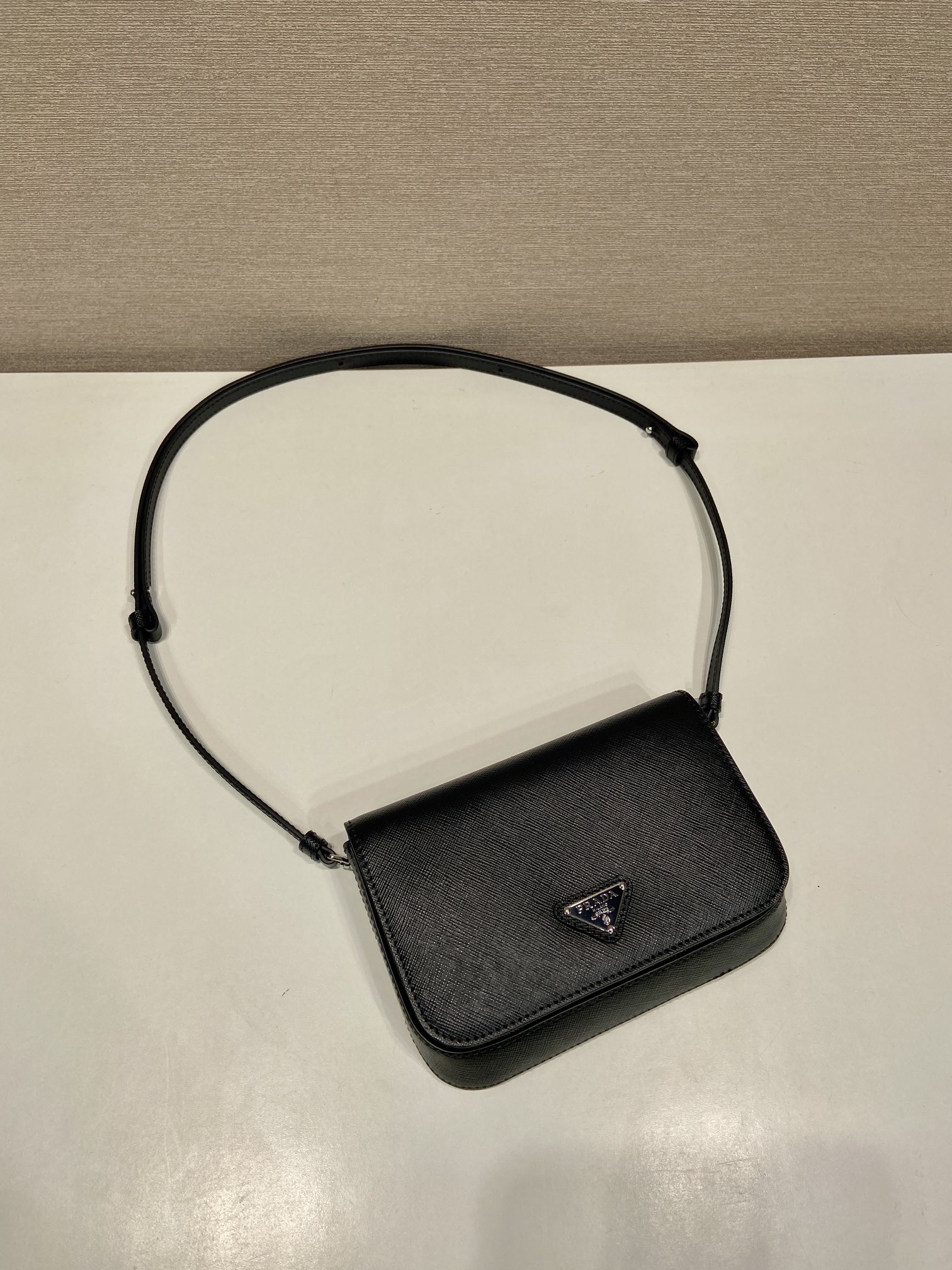 Pra*a shoulder 2vd061 bag-18*12.5*2.5cm