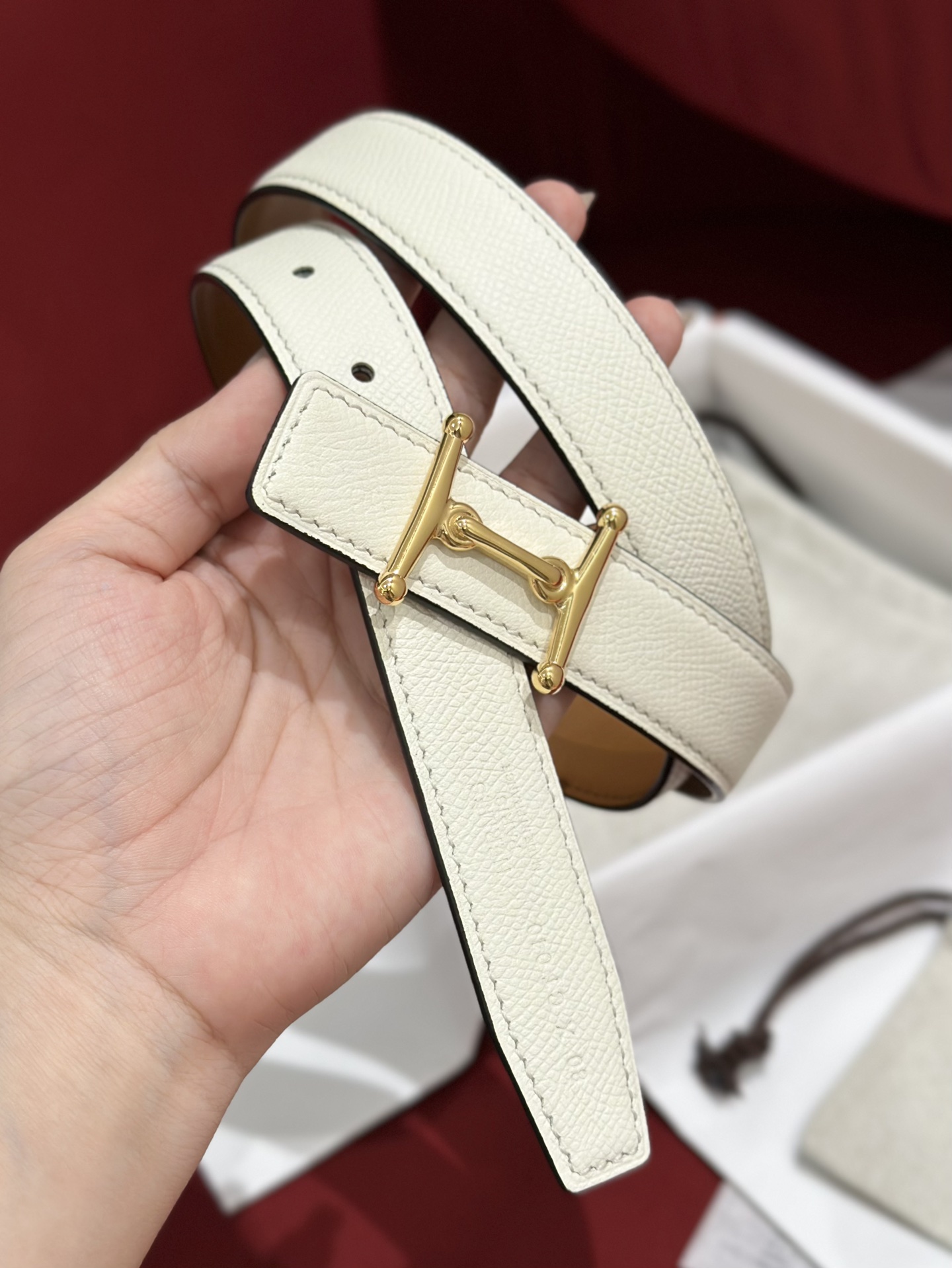 H**mes belt-2.4cm