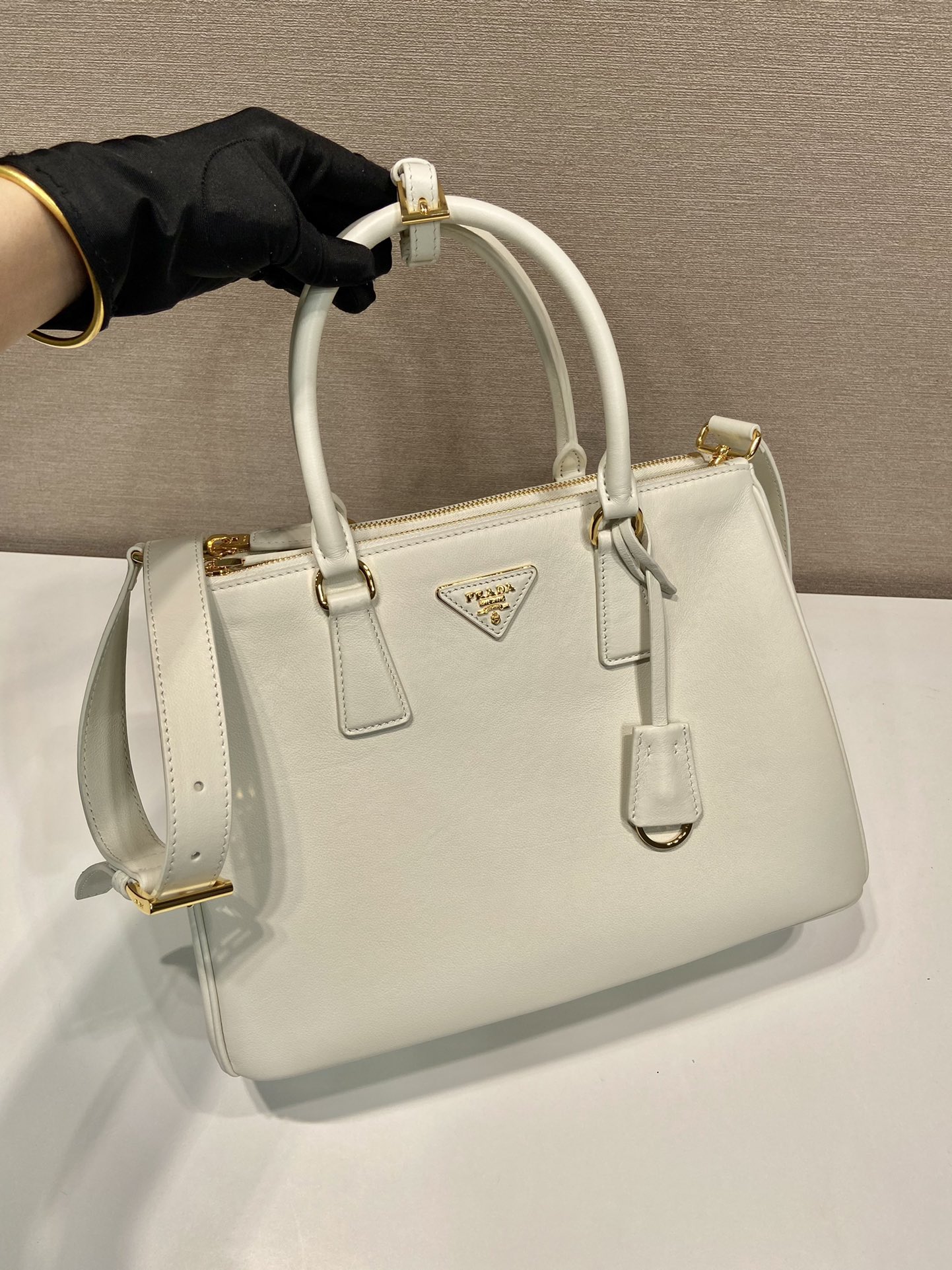 Pra*a borsa galleria in saffiano 1ba863-28*20*12&32*22.5*13.5cm