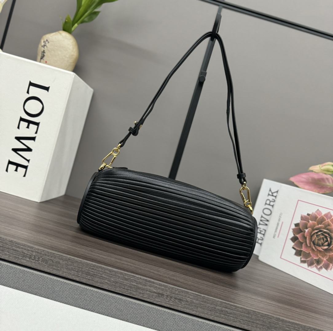 Loe**we Bracelet Pouch Bag - Brown-25*10*10CM