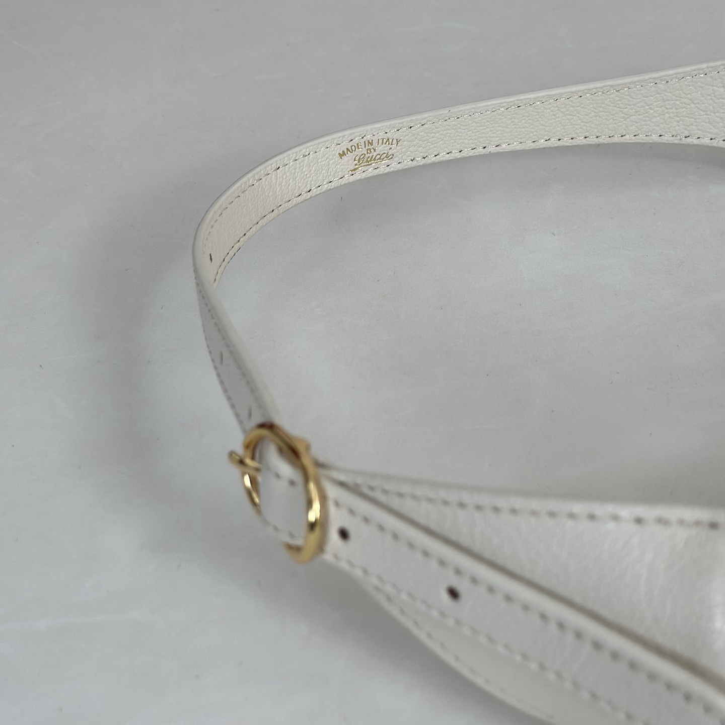 Gvc*1 Jackie Shoulder Bag In White Leather-27*13*.3.5CM