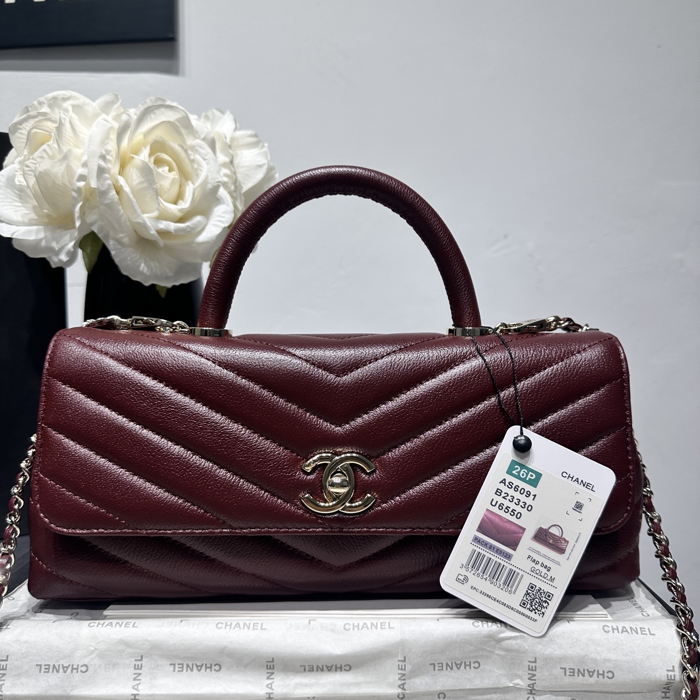 Ch@nel Coco Handle Flap Bag-32CM