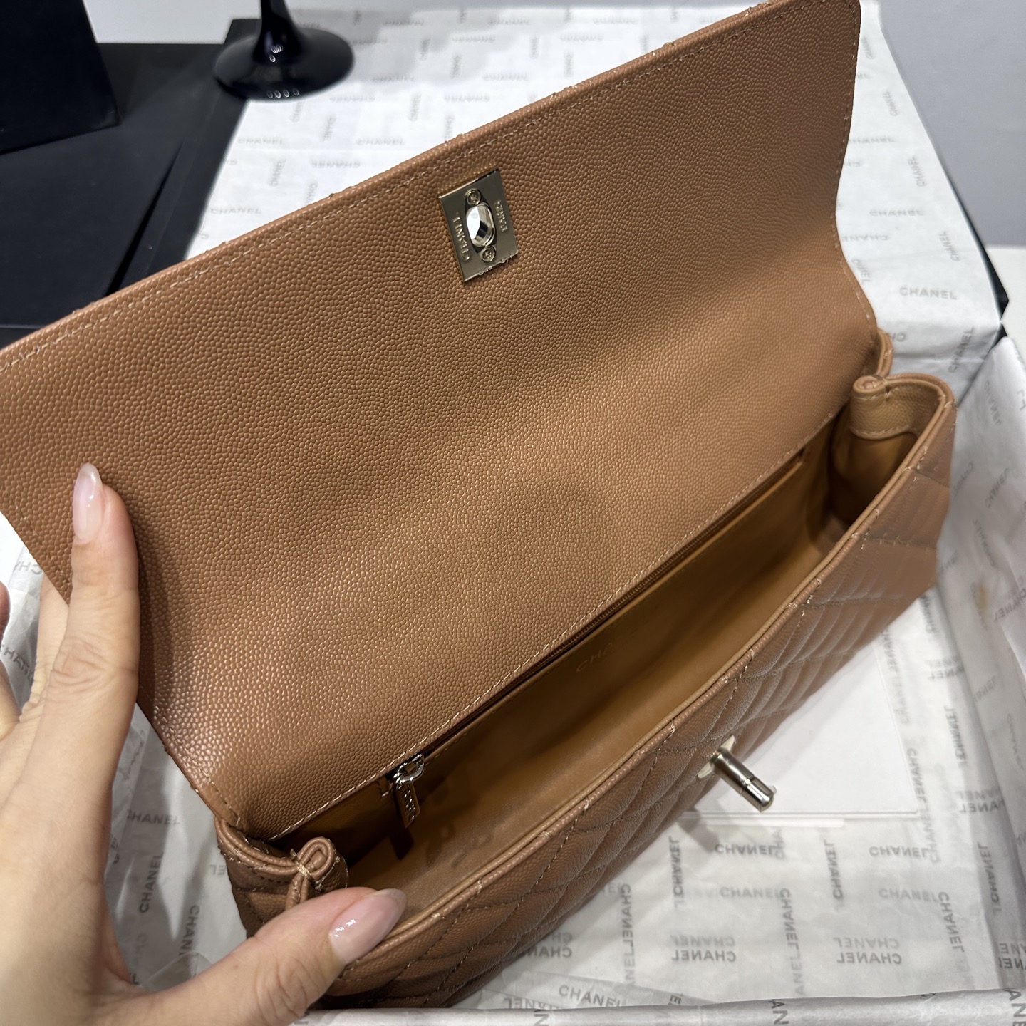 Ch@nel Coco Handle Flap Bag-32CM