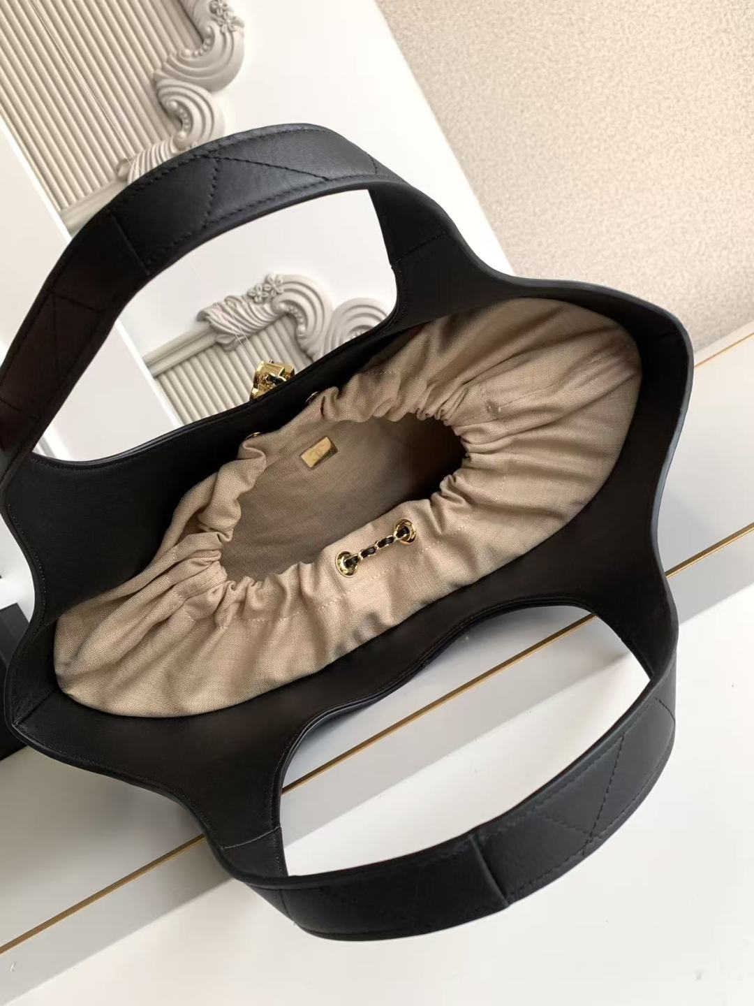 Ch@nel Large Shopping Bag, Calfskin-58x41x14CM