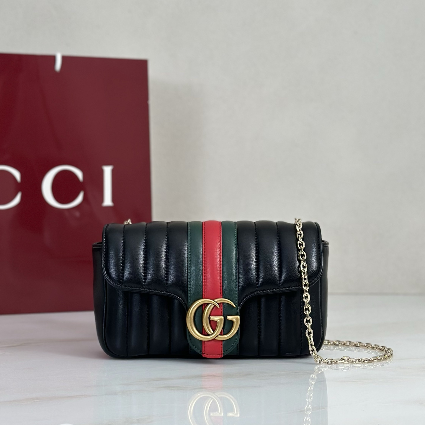 Gv*c* Jetset GG Marmont Medium Shoulder Bag -20.5*11.5*6CM