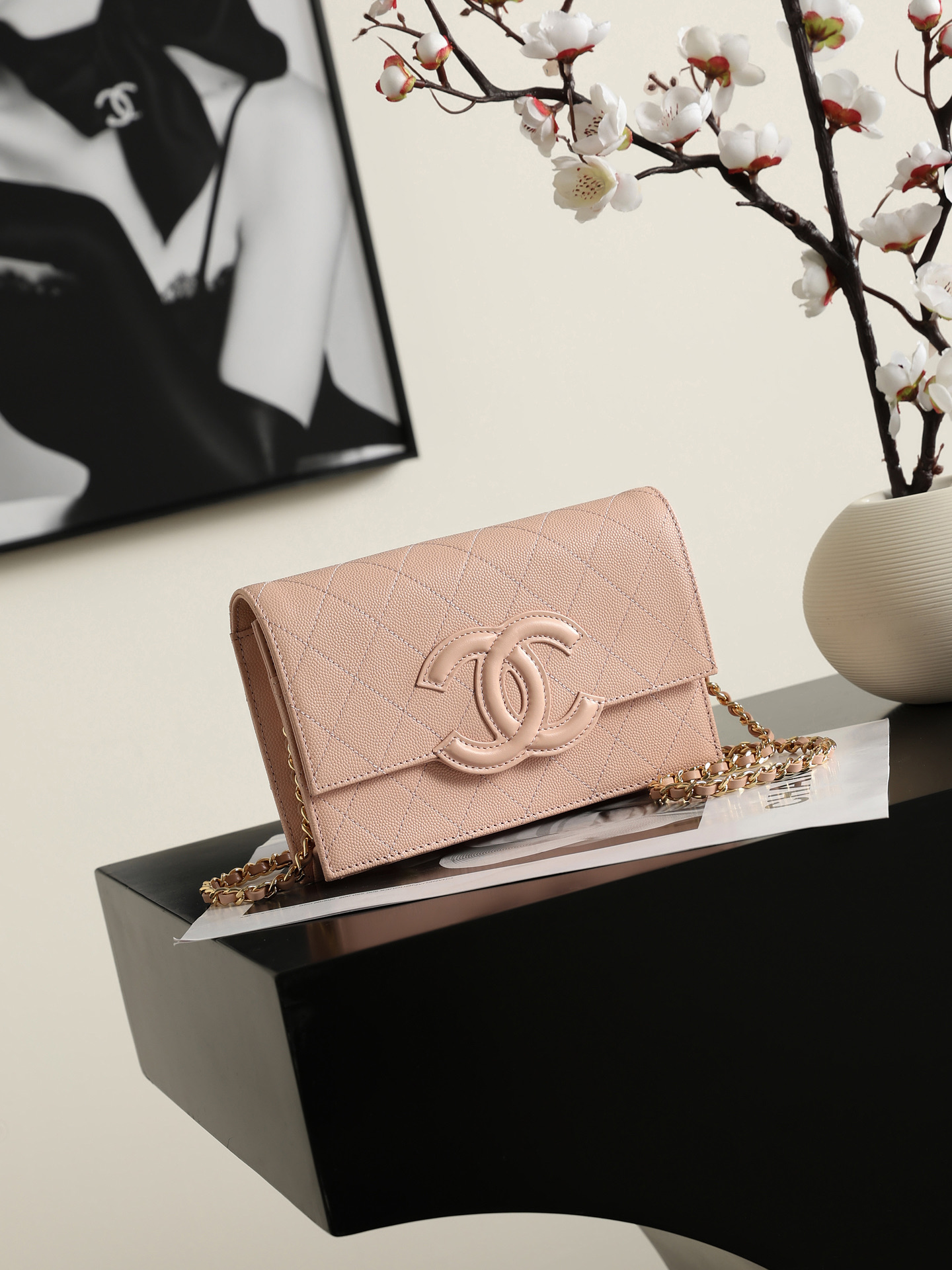Ch@nel CC Wallet on Chain (WOC) Bag-12*19*4CM