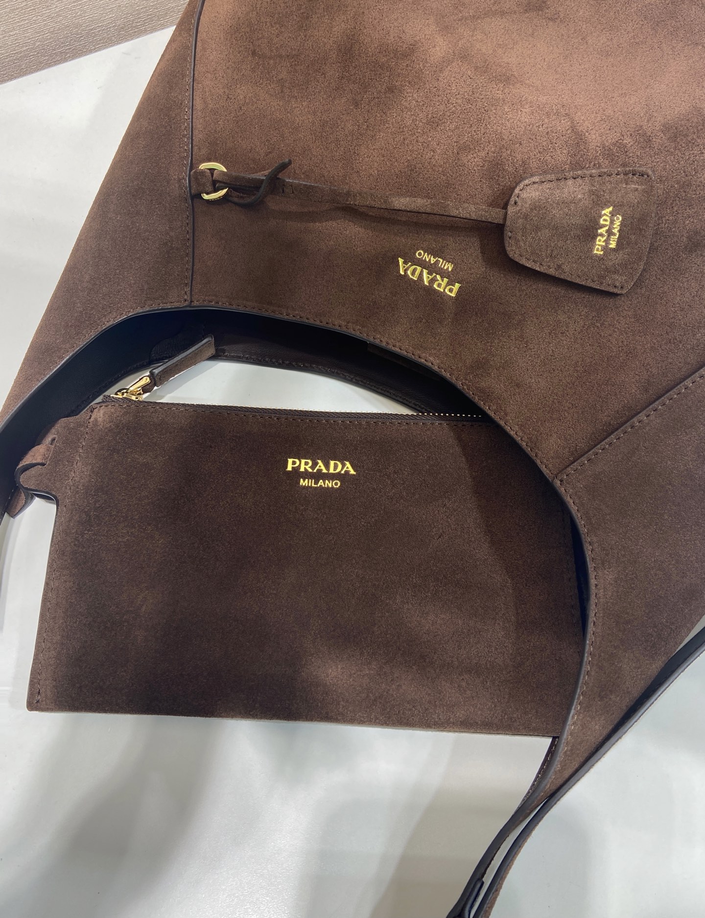 Pra*a Cleo Handbags-1BC300-33*22*8CM